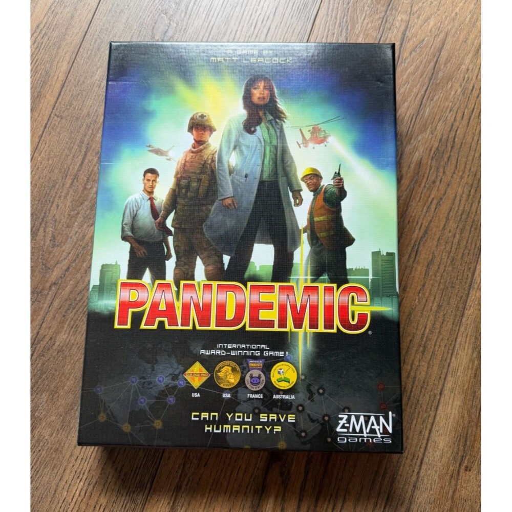 Z-Man Games Pandemic Board Game, Cooperative Strategy, 2+ Players, Ages 8+